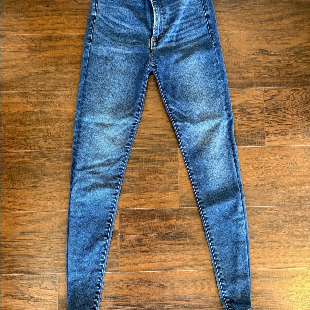Abercrombie & Fitch Women's Skinny Jeans - Dark Blue